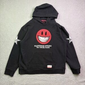 Staple X Ron English Hoodie Mens Large Black Sweatshirt Streetwear Pigeon Brand